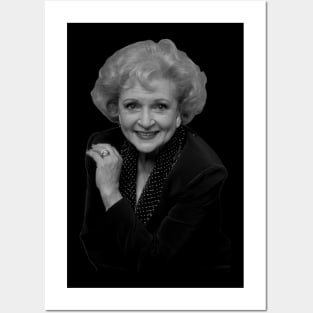 betty white smile Posters and Art